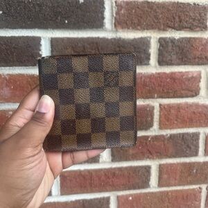 Rare lv damier ebene bifold Centenaire wallet